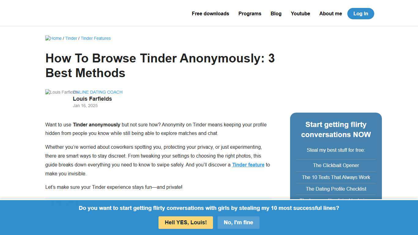 How To Browse Tinder Anonymously: 3 Best Methods